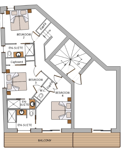 Chalet Hibou Morzine Floor Plan 3